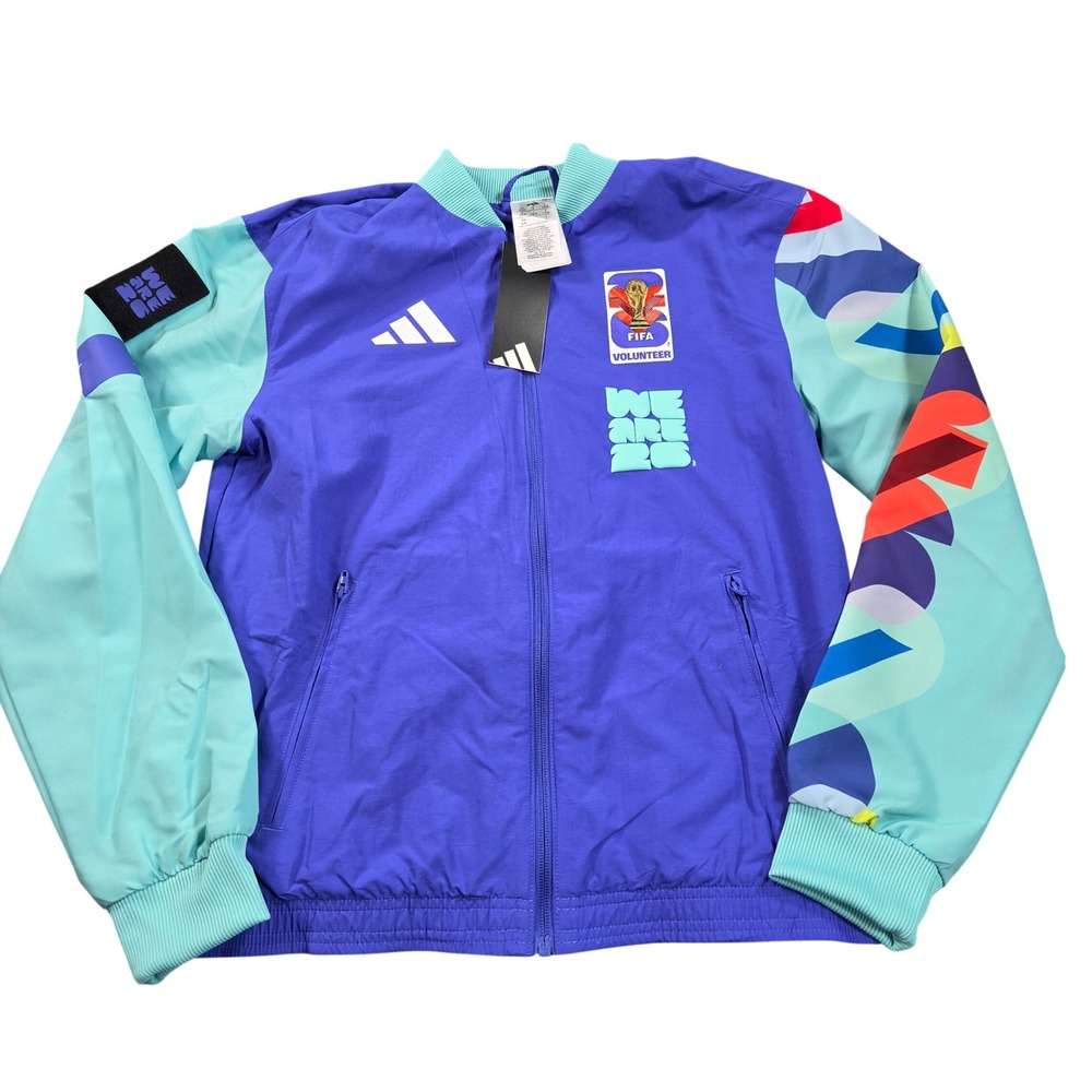 Adidas FIFA World Cup 2026 Volunteer Jacket Purple Teal We Are 26 KD0440 Small